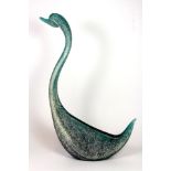 A Murano glass swan by V. Nason & C, H. 40cm.