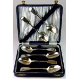 A set of six Georgian hallmarked silver spoons.