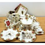 A large quantity of Royal Albert Old Country Roses collectibles. 1st quality