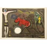 A Marc Chagall (Russia 1887 - France 1985) original lithograph from "Darriere le Miroir" n.27,