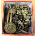 A quantity of interesting bronze and brass items.