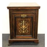 An Edwardian inlaid rosewood coal box, 38 x 37 x 50cm.