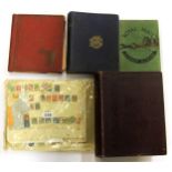 A Victorian stamp album, other stamp albums and a quantity of loose stamps.