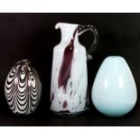 Three good Murano style glass items.