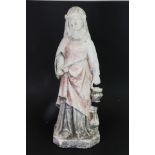 A 19th century continental recast stone figure, H. 42cm.