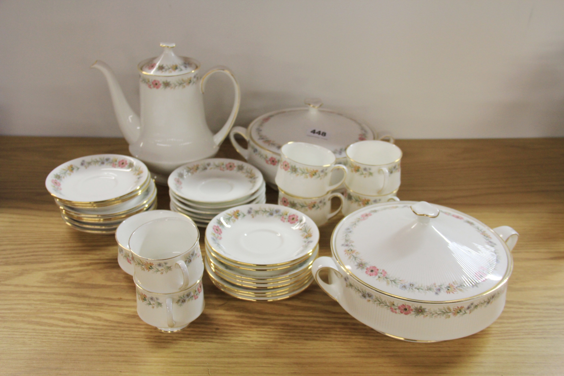 A quantity of Royal Albert and Paragon, Belinda pattern coffee china.
