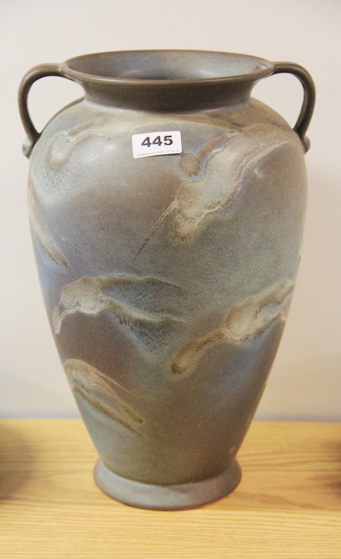 A 1930's German Scheurich glazed pottery vase.