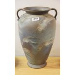 A 1930's German Scheurich glazed pottery vase.