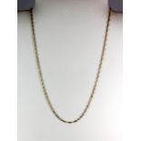 A 9ct yellow gold chain (approx. 1.8gr). Est. £20-30.