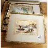 A quantity of framed watercolours and prints.