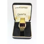 A 1970's gentleman's Accurist Quartz electronic wristwatch in working condition.
