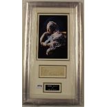 Queen Victoria, framed signature with reproduction photograph, 34 x 61cm.