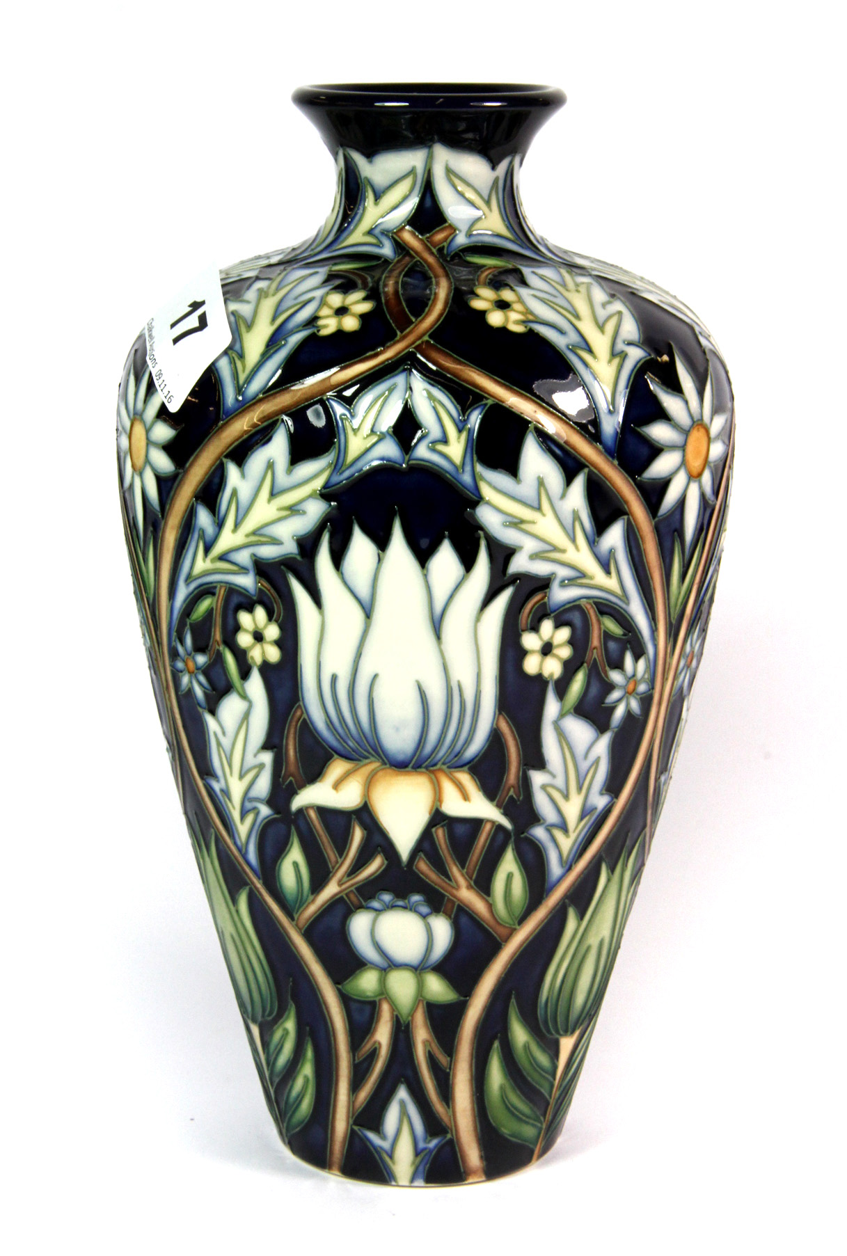 A Moorcroft pottery "Tribute to William Morris" vase, H. 24cm. - Image 3 of 4