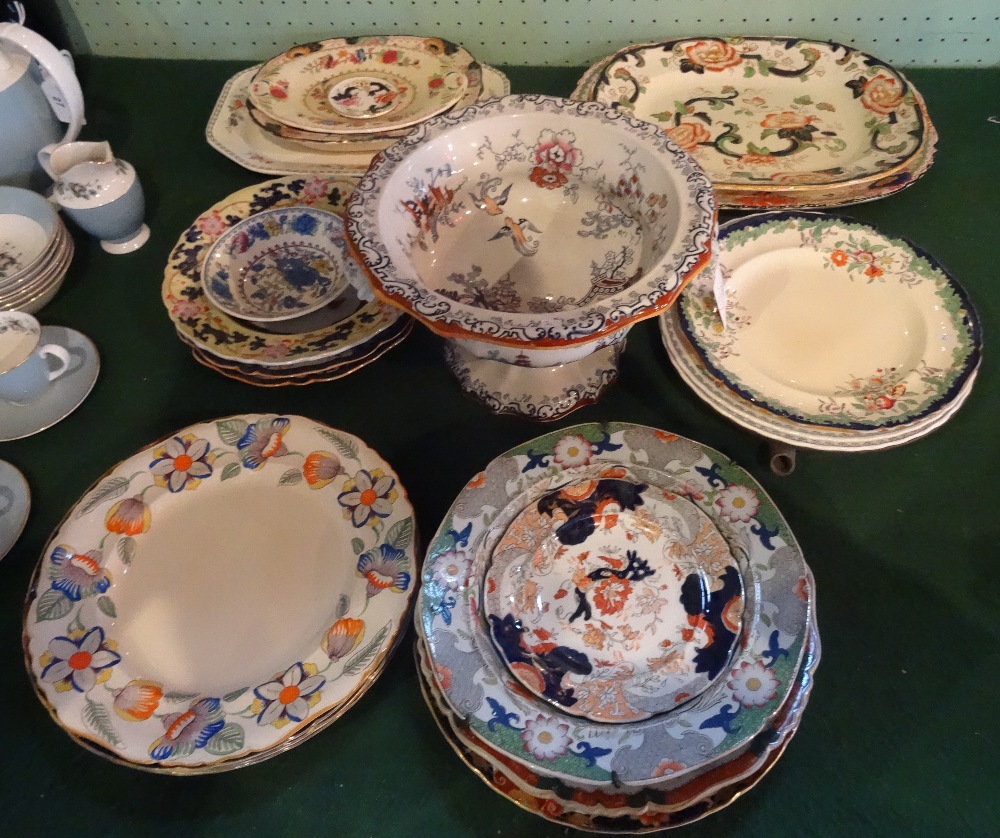 A good quantity of 19th century and later Mason's ironstone and similar tableware,