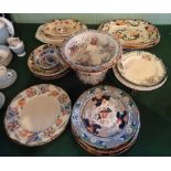 A good quantity of 19th century and later Mason's ironstone and similar tableware,