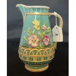 A Copeland water jug, decorated in the aesthetic taste,
