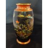 A Wiltshaw & Robinson Carlton Ware ovoid vase with inverted rim,