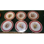 A set of six Royal Worcester dessert plates,