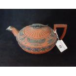 A Wedgwood terracotta teapot,