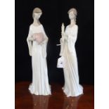 Two Lladro figurines, 6379 (Love) and 6376 (Life & Light).