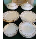 A Royal Doulton Strasbourg pattern part-dinner service, numbered H4958,