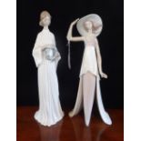 Two Lladro figurines, 6377 'Unity' and 6236 'Lady of Monaco'.