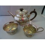 James Deakin & Sons, a silver bachelors tea service,