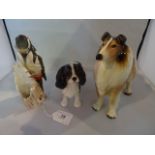 A Beswick model of a tricolour King Charles spaniel,