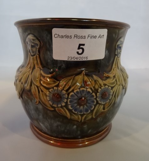 A Royal Doulton earthenware vase, - Image 2 of 2