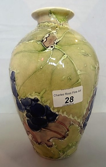 A late 20th century earthenware vase of baluster form, - Image 2 of 5