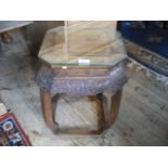 A Chinese rosewood jardiniere stand,