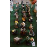 Twenty-three ornamental County Bird Collection figurines, to include: Blue Tit, Treecreeper,