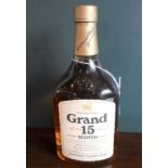 A bottle of Highland Queen Grand 15 Blended Scotch Whisky, aged 15 years,