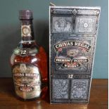 A bottle of Chivas Regal Premium Scotch Whisky, aged 12 years, bottled in the 1980's,