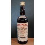 A bottle of Mackinlay's V.O.B. Old Scotch Whisky, 1960 bottling, 70% proof.