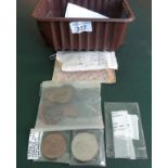 A mixed quantity of coins, to include: a reproduction 1933 penny,