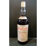 A bottle of Glenfarclas-Glenlivet All Malt Unblended Scotch Whisky, 8 years old,