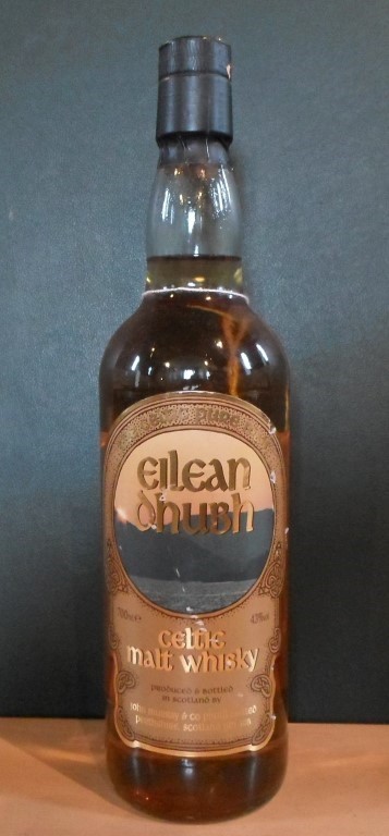 A bottle of Eilean Dhubh Celtic Malt Whisky, 700ml, 43% vol.