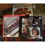 Circa twenty-three 33rpm vinyl records, to include: the Beatles, The Goon Show,