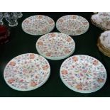 Eleven Minton Haddon Hall pattern plates (23cm diameter).
