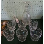 A Waterford crystal glass decanter,