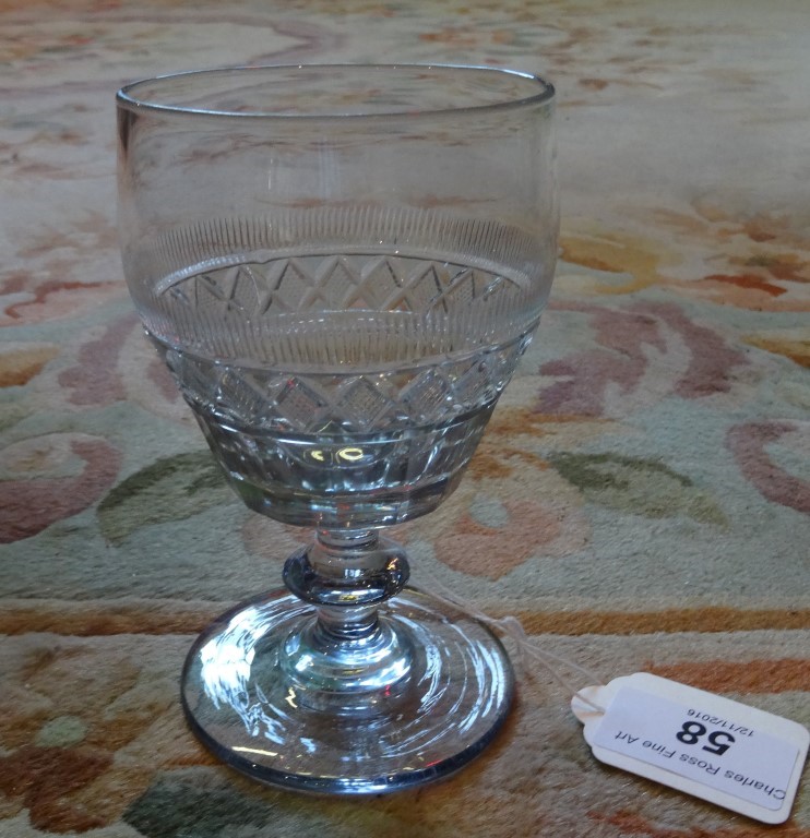 An early 19th century cut glass rummer, - Image 4 of 10