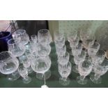 A set of six Waterford Crystal Colleen pattern brandy balloon glasses,