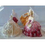 Four Royal Doulton figurines, to include: Fiona (HN2694), Kirsty (HN2381),