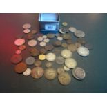 A mixed quantity of coins, 19th century and later, to include: a 1937 crown, half crowns and others.