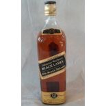 A bottle of Johnnie Walker Black Label Old Scotch Whisky, aged 12 years, 1ltr, 43% vol.
