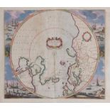 Map: Poli Arctici, Henricus Hondius Amsterdam, circa 1636, POLI ARCTICI, ET CIRCUMIACENTIUM TERRARUM