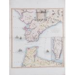Rare map: Strait of Gibraltar by Santini and Remondini published: Venice, 1780, NOUVELLE CARTE DU
