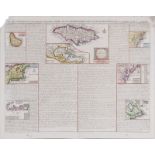 Early map: Eastern United States, Jamaica and Islands, Henri Chatelain published: Amsterdam, 1719,