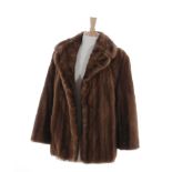 A. Herman mink jacket approx. medium size, L27"